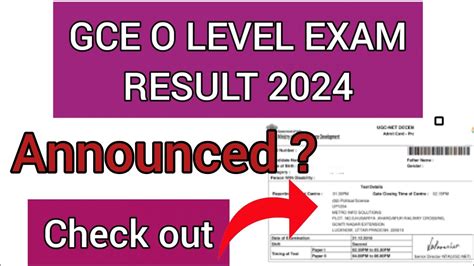 gce o level results|gce examination results.